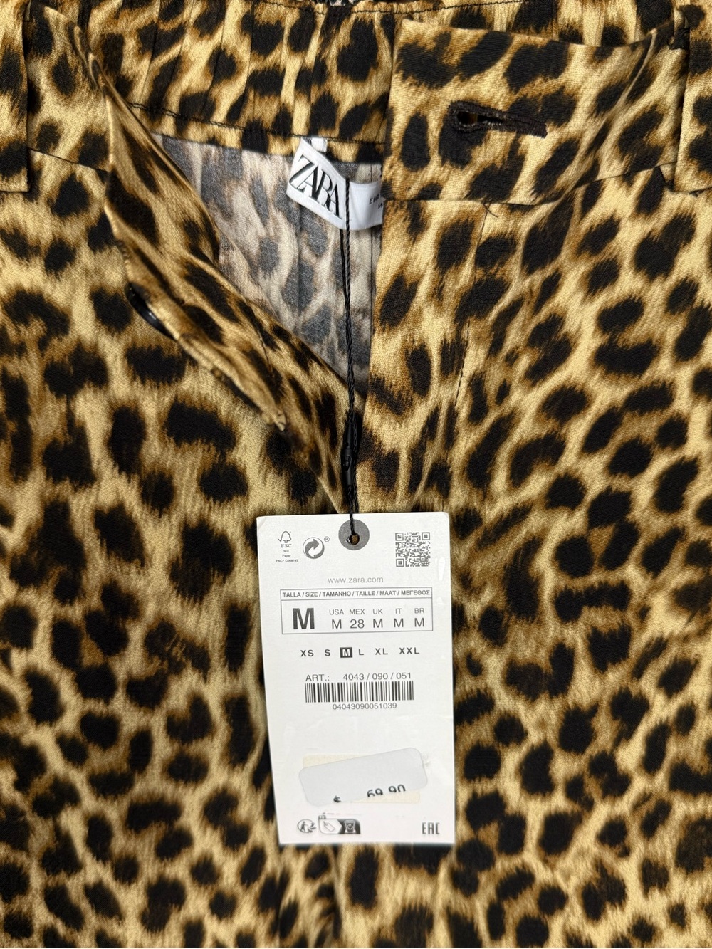NWT - Women’s ZARA Animal Print Matching Set (Shirt & Pants) - Picture 11 of 11
